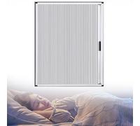 Blackout Folding Sliding Window for Bedroom, No Drill Interior Replacement Windows with Accessories, Customizable Mobile Home Window(60x45cm/23.6x17.7in)