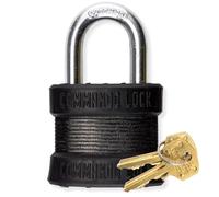 Blackout High-Security Laminated Steel Commando Lock Padlock - Anti-Pick Technology, Laminated for High Corrosion and Weather Resistance, Great for Gun Locks