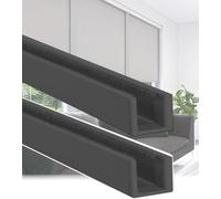 Blackout Light Blocking Strips for Blinds, U Channel Roller Shades Window Side Blocker, 2 Pack Cellular Shades Side Tracks, Light Blocking Solution