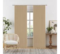 Blackout Privacy Foldable Doorway Curtains for Open Plan Bedrooms, Hallway Temporary Doors-Coffee color-W150xH200cm