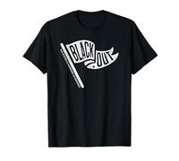Blackout Protest Flag Art for Social Reform Supporters T-Shirt