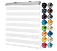 Blackout Roller Blind Blackout Curtains 40 x 180 cm Insulated UV Protection Home Office Window Blinds with Adjustable chain mechanism for Home Office, White