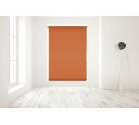 Burnt Orange Blackout Roller Blind Metal Fittings Trimmable UV Protection Thermal Properties Premium Fabric Home Office Bedroom Kids Room Child Safe Easy Fit Orange 60cm Width x 160cm Drop