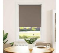 Blackout roller blind, coffee brown, 80 x 175 cm, polyester fabric width 75.7 cm, opaque Klemmfix window blind, no drilling, heat protection for home and office