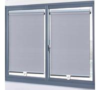 Blackout Roller Blind,No Drill Blinds for Windows,Retractable Roller Blinds,32-150cm Wide Bedroom Balcony UV Protection Curtains,Temporary Privacy Blinds,With Spring System,Grey-65x150cm(25.6x59in)