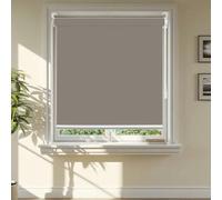 Blackout Roller Blinds 55 x 155 cm Waterproof Fabric Day and Night Blinds in a Variety of Colours and Sizes for Living Room, The Office, Brown