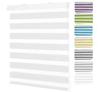 Blackout Roller Blinds 70 x 200 cm Insulated UV Protection Child Safe Easy Day and Night Blinds Window in a Variety of Colours and Sizes Ideal for Bedroom, Home Theater, White