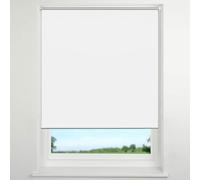 Blackout Roller Blinds 90 x 60 cm No Drill Insulated UV Protection Blackout Roller Window Blind Easy to Clean Premium Fabric for Any Window Any Room Office Home, White