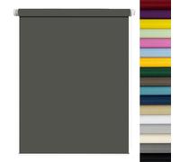Blackout Roller Blinds Easy Fit 105 x 50 cm No Drilling Thermal Insulated Zebra/Vision Blinds Adjustable and Lightweight for Kitchen Living Room Bedroom, Dark Grey