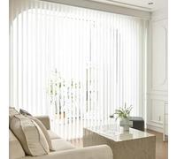Blackout Roller Blinds for Doors & Windows White Veil Slat Shades Various Sizes 50-120 cm (31.5 x 71 inches) Light Blocking Energy Efficient Easy Install