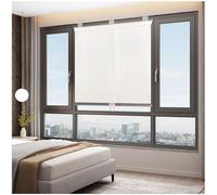 Blackout Roller Blinds No Drill Sune Roll Up Blinds Self Retracting Temporary Shades 35 130cm White 120x125cm (47x49in) for Total Light Blockage