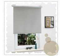 Blackout Roller Blinds,Suction Cup Roller Shades for Windows and Doors,Retractable Sunshade Roller Blinds for Home Office,Temporary Blinds No Drilling,Privacy Curtains,Grey-30×125cm(11.8 * 49.2in)