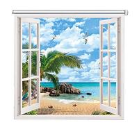Blackout Roller Shades, 3D Thermal Insulated for Bathroom, Bedroom, Living Room, Kitchen, Office