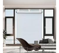 Blackout Roller Shades Cordless,Retractable Sunshade Roll Up Blinds for Windows 32cm 40cm 50cm 60cm 70cm 90cm 100cm 120cm Wide,Thermal Insulated/Sunscreen/Privacy Curtains,White-60 * 200cm(24 * 79in)