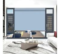 Blackout Roller Shades for Doors Adjustable Sunshade Blinds 40-150cm Wide Privacy Curtains Temporary & Retractable Balcony Sun Shades Grey 150x160cm (59x63in)