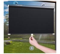 Blackout Roller Shades For Window Door No Drill Room Darkening Roller Blinds 58x125cm 40x60cm UV Protection Blinds For Bathroom Kitchen Waterproof(W58*H125cm)