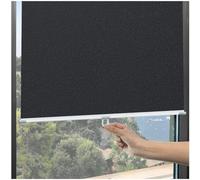Blackout Roller Shades for Windows, Suction Cup Roll Up Blinds, Sunshade Roller Blinds No Drilling, Anti-uv/sunscreen Blinds,Black-80x200cm/31 * 79in