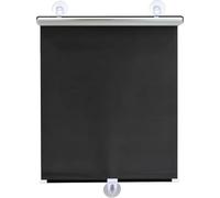 Blackout Roller Shades With 3 Suction Cups No Drill Matte Black Thermal Insulation For Skylights Windows Glass Doors Patios Uv Protection Portable For Cars One Color 26 x 40