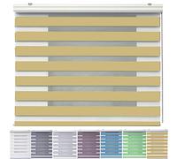 Blackout Roller Window Blind 90 x 180 cm Insulated UV Protection Child Safe Easy Blackout Roller Blinds Window Shades in a Variety of Colours and Sizes Ideal for Bedroom, Nursery, Sand yellow