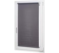 Amazon Basics Blackout Roller Blind, UV Protection, Thermal Insulated, Trimmable, No Drill Blinds for Windows, 56 x 150 cm, Dark Grey