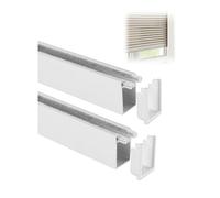 Blackout Shade Side Rails 2 Pack Blinds Edge Tracks,Roller Light Gap Blockers,Window Strips for Sides Of Shades(Milk,94inch/238.7cm)