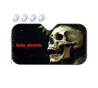 Blackout Shade Spooky Skull With Tree Roots: Halloween Artwork Car Windshield Sunshade Umbrella Windshield Sun Shade Sun Shade For Car(76x140cm)