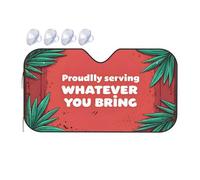 Blackout Shade Welcome To Our Tropical Paradise: Whatever You Bring, We Serve It Car Windshield Sunshade Car Visor Blackout Shade(70x130cm)