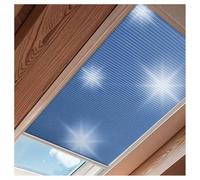 Blackout Skylight Shade For Windows, Cordless Cellular Blinds For Ceiling,Honeycomb Blinds For Loft, Glass Room, Sloping Roof Room(Blue-B,0.8x1.1 m/31.5x43.3")