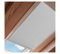 Blackout Skylight Shade For Windows, Cordless Cellular Blinds With Frame Manual Honeycomb Blinds, For Loft, Glass Room, Sloping Roof Room(White,0.8x1 m/31.5x39.3")