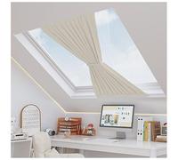 Blackout Skylight Shades for Roof Windows, Thermal Insulation Skylight Cover for Ceiling, Easy Install Skylight Blinds for Inclined Plane Room