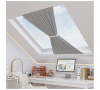 Blackout Skylight Shades for Roof Windows, Thermal Insulation Skylight Cover for Ceiling, Easy Install Skylight Blinds for Inclined Plane Room