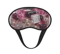 Blackout Sleep Mask, Exquisite Colored Ice Cubes Print Design, Soft Breathable Eye Cover for Travel Yoga Shift Change