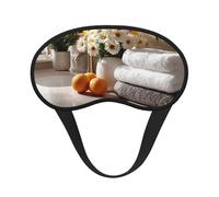 Blackout Sleep Mask, Exquisite Desktop Next to The Window Print Design, Soft Breathable Eye Cover for Travel Yoga Shift Change