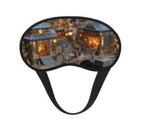 Blackout Sleep Mask, Exquisite Exquisite Architecture Print Design, Soft Breathable Eye Cover for Travel Yoga Shift Change