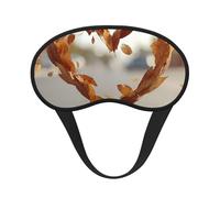 Blackout Sleep Mask, Exquisite Falling Heart Print Design, Soft Breathable Eye Cover for Travel Yoga Shift Change