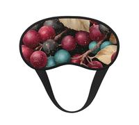 Blackout Sleep Mask, Exquisite Fruit of The Night Print Design, Soft Breathable Eye Cover for Travel Yoga Shift Change