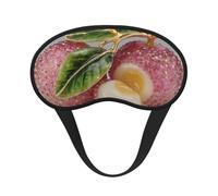 Blackout Sleep Mask, Exquisite Lychee Candy Print Design, Soft Breathable Eye Cover for Travel Yoga Shift Change