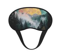 Blackout Sleep Mask, Exquisite Silent Range Print Design, Soft Breathable Eye Cover for Travel Yoga Shift Change