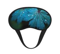 Blackout Sleep Mask, Exquisite Verdant Drop Print Design, Soft Breathable Eye Cover for Travel Yoga Shift Change