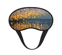 Blackout Sleep Mask, Exquisite Water Reflections Print Design, Soft Breathable Eye Cover for Travel Yoga Shift Change