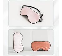 Blackout Sleep Masks， Child Eye Mask Mulberry Silk Cute Sleep Blindfolds Shading(Pink)