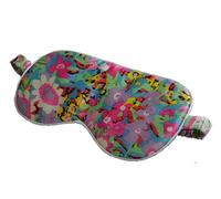 Blackout Sleep Masks Pure Silk Sleep Eye Mask Both Sides Floral Pattern Silk Eyeshade Super Smooth Eye Cover Travel Relax Aid Multicolor for Blindfold(NO.2)
