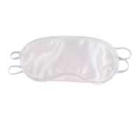 Blackout Sleep Masks， Silk Eye Mask 1PC Silk Eye Mask Eyeshade Cover Shade Soft Blindfold(White)