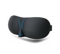 Blackout Sleep Masks， Silk Eye Mask 3D Sleep Mask Blindfold Sleeping Aid Eye Mask Soft Memory(Black)