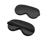 Blackout Sleep Masks， Silk Eye Mask Sleep Mask Silk Eye Dream Night Mask Cover Soft Relax(Black)