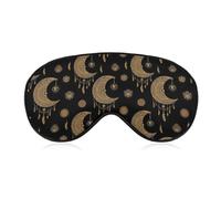 Blackout Sleeping Eye Mask Mandala Boho Crescent Moon Sun Dream Catcher Comfortable Blindfold Eyeshade No Pressure Breathable Travel Sleep Mask