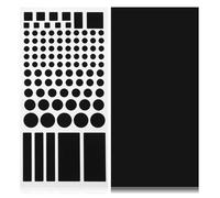 Blackout Stickers, 4 Sheets Light Blocking Stickers for Electronics, Lights Blockings Covers, 2 Cut Out + 2 Uncut Sticker