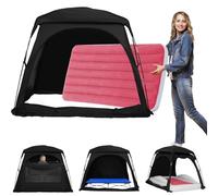 Blackout Tent for Toddler Travel Bed CPC Certified, Blackout Tent for Kids Fits Twin Bunk, Loft Bed, Inflatable Kids Air Mattress, Portable Toddler Cot, Easy Setup Baby Sleep Pod Travel Essential