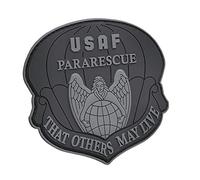 Blackout That Others May Live USAF Pararescue CSAR SAR PVC Hook Patch