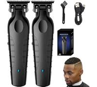 Blackout Trimmer Plus Zero Gap, Cordless Rechargeable Zero-Gapped Safety Razor Hair Clipper for Men, Cordless Blackout Trimmer Plus Zero Gap, Instantly Do Crispy Line Ups (2Pcs)